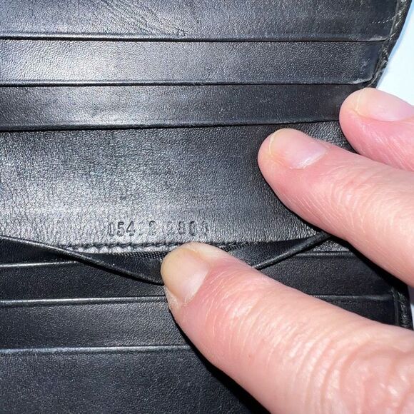 GUCCI W Hook Wallet GG Canvas Canvas x Leather Authentic - Picture 14 of 16